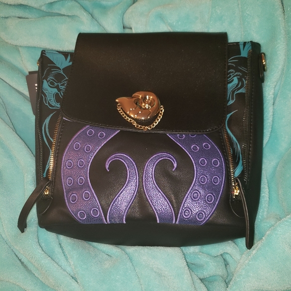 Disney Handbags - Disney brand Ursula mini backpack purse